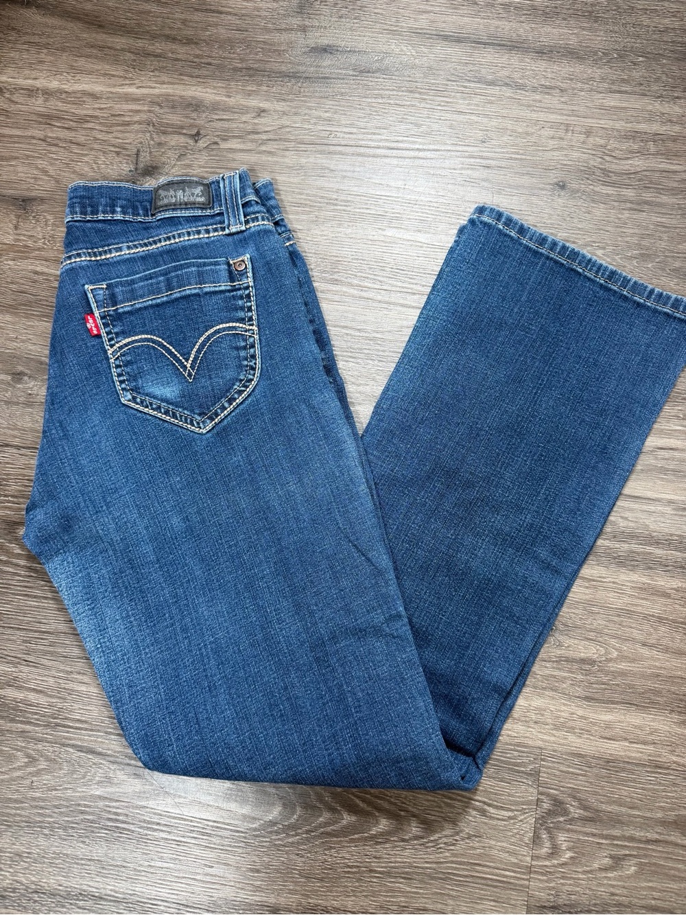 Levi's 529 Curvy Bootcut Jeans Women's Size 8 Medium Wash Stretch Denim